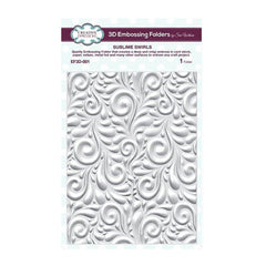 Creative Expressions 3D Embossing Folder - Sublime Swirls EF3D-001