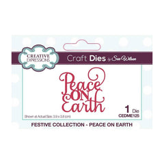 Creative Expressions Festive Mini Expressions Die - Peace on Earth CEDME125