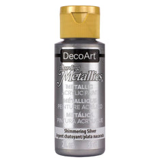 Dazzling Metallics Shimmering Silver Acrylic Paint