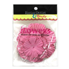 Paper Flowers Pink - Mixed sizes