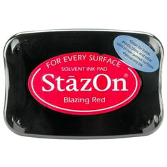Blazing Red StazOn Solvent Ink Pad - Tsukineko