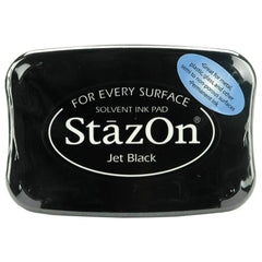 Jet Black StazOn Solvent Ink Pad - Tsukineko