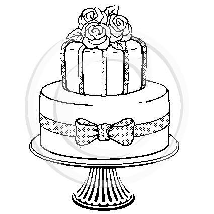 0107 F - Decorated Cake