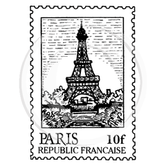1954 E - Paris Postage Stamp