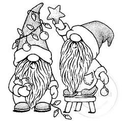 2403 G - Christmas Gnome Duo