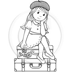 3539 GG - Girl On Suitcase