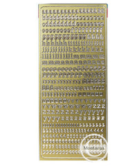 ABC Lower Serif Gold - PeelCraft PC0276G