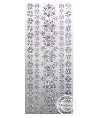Snowflakes Ornate Silver- PeelCraft PC8504S