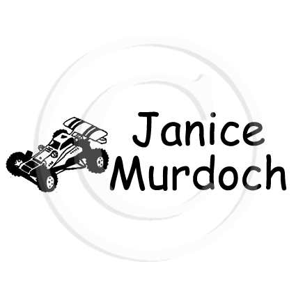 Racing Car Personalised Name Stamp