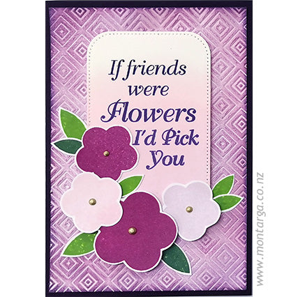 Card Sample - Solid Flower - If Friends were Flowers