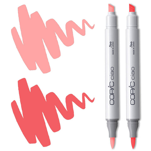 Coral Pink Blending Duo Copic Ciao Markers