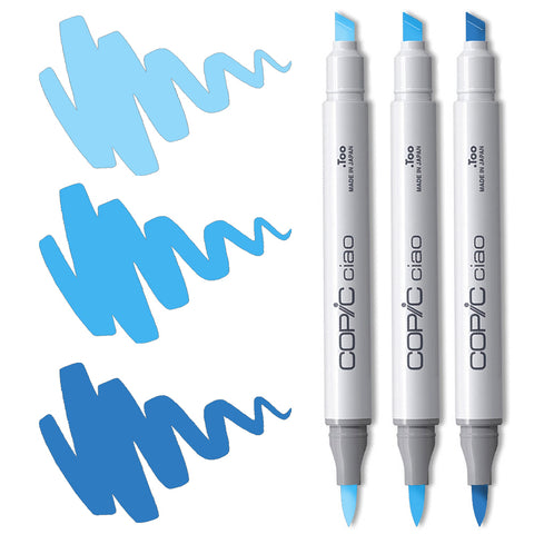 Blue Blending Trio Copic Ciao Markers