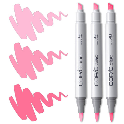 Pink Blending Trio Copic Ciao Markers
