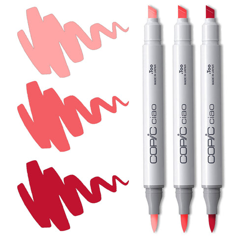 Red Blending Trio Copic Ciao Markers