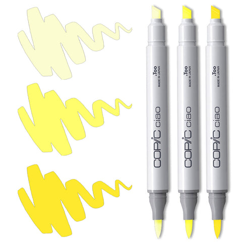 Yellow Blending Trio Copic Ciao Markers