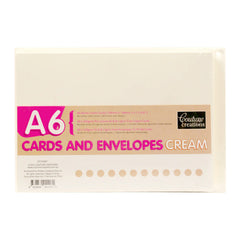 Card + Envelope Set A6 Cream 50 Set - Couture Creations CO723931