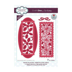 Creative Expressions Festive Collection Die - Poinsettia Floral Panels CED3248