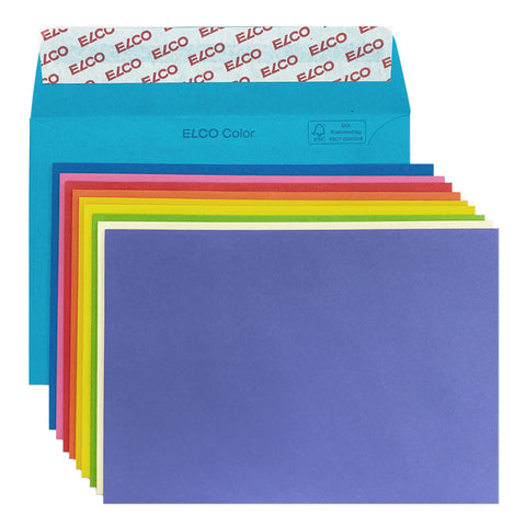 C6 Assorted Coloured Envelopes 10pk