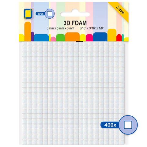 Foam Squares 3mm Thick - Jeje Products