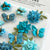 Cloria Paper Flowers and Butterflies - Aqua Splash - Little Birdie