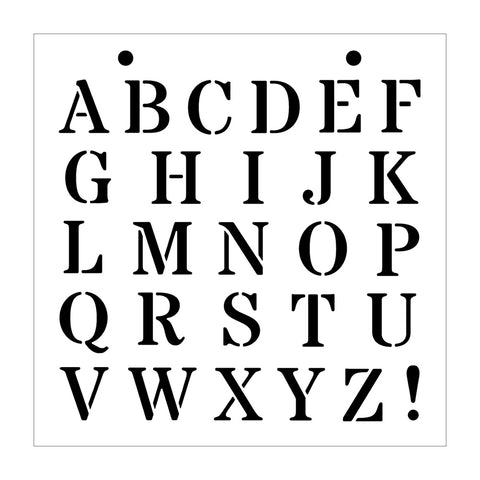 Montarga Stencil - Alphabet Standard