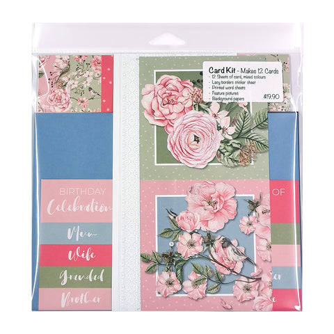 Pretty Paper Card Kit - Roses & Blooms