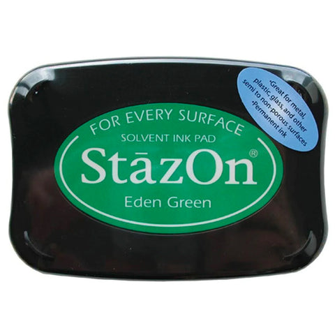 Eden Green StazOn Solvent Ink Pad - Tsukineko