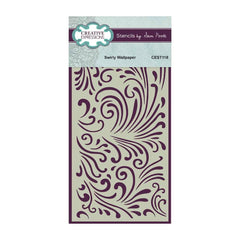 Creative Expressions DLE Stencil - Swirly Wallpaper CEST118