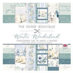 8 x 8 Paper Pad - Winter Wonderland Embellishment Pad