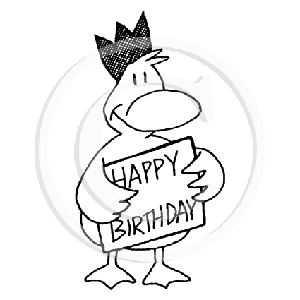 0159 E - Happy Birthday Bird