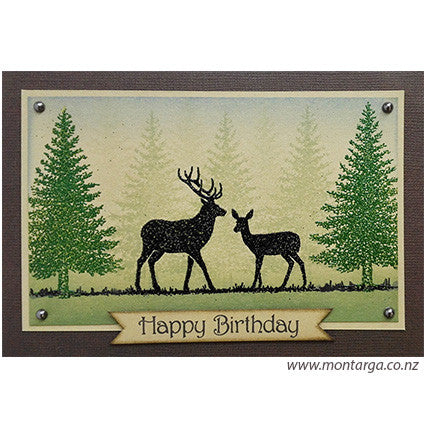 Card Sample - Woodland Deer