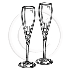 0380 B or E - Champagne Glasses