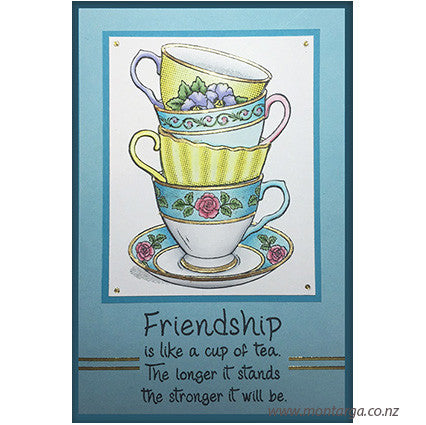 Card Sample - Teacup Stack - Friendship