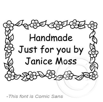 0468 E - Floral Border - Personalised