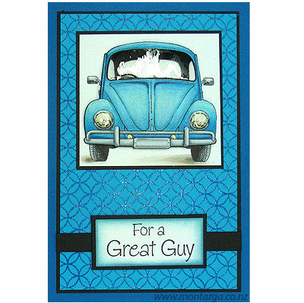 Card Sample - Blue VW