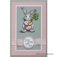 Card Sample - Some Bunny Loves You - Pink