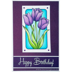 Tulips in Frame - Purple