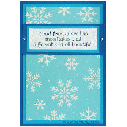 Card Sample - Friends are like Snowflakes