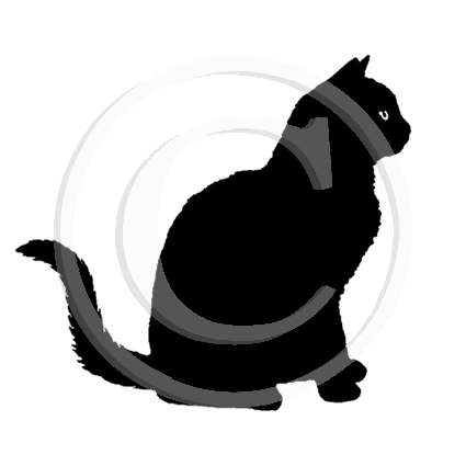 1057 D Silhouette Cat