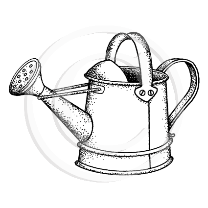 1649 F - Watering Can | Rubber Stamps by Montarga