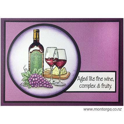 Card Sample - Aged Like Fine Wine - Purple