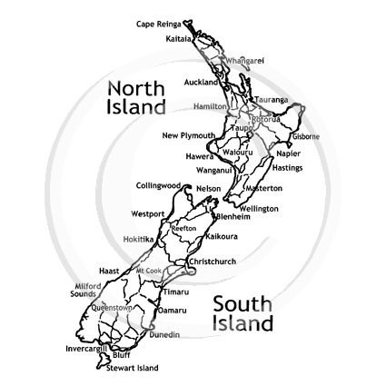 1979 GG New Zealand Map
