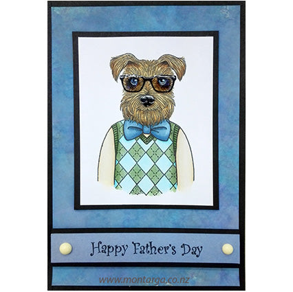 Card Sample - Father's Day - Hipster Dog