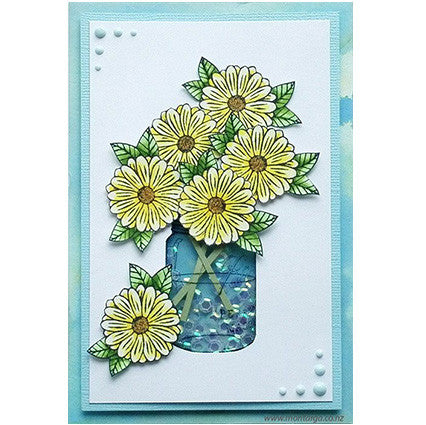 Card Sample - Flowers in Jam Jar