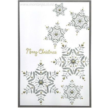 Card Sample - Simple Snowflakes
