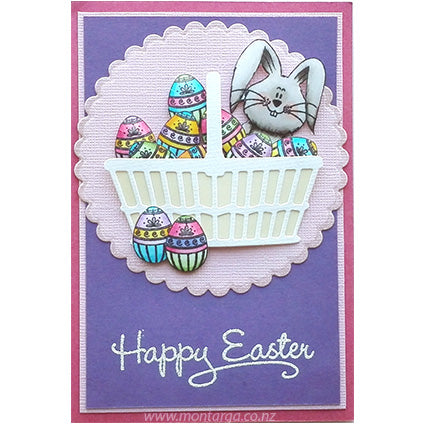 Card Sample - Easter Bunny - Purple