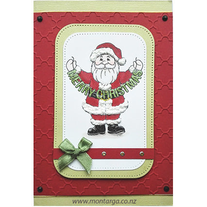 Card Sample - Santa With Banner