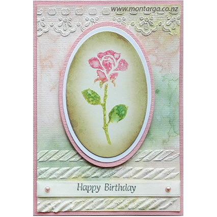 Card Sample - Watercolour Rose