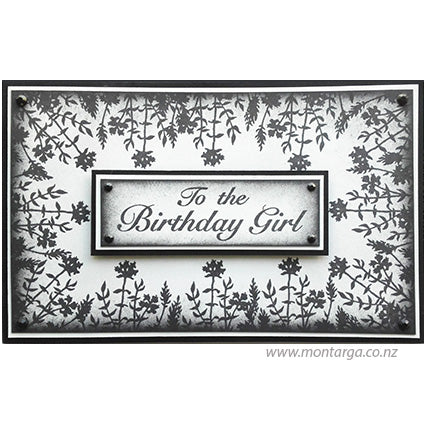 Black and White Birthday Card
