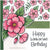 Card Sample - Blossom - pink & green